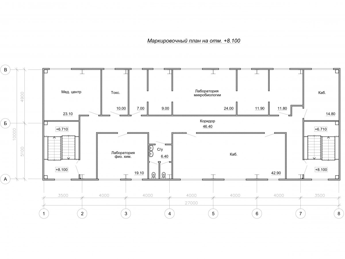 Планировка Административно-бытовой комплекс из сэндвич-панелей -  фото 5
