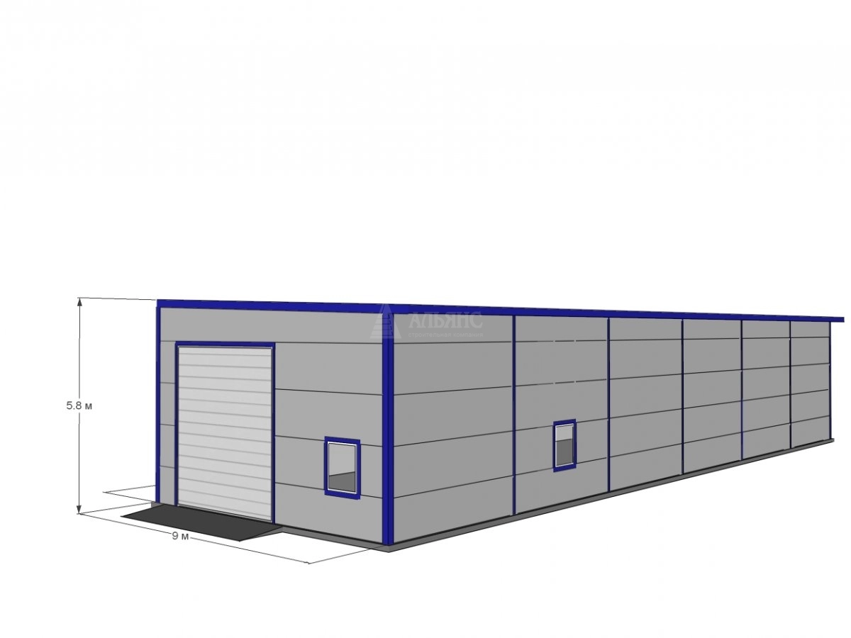 3D визуализация СТО из сэндвич-панелей - фото 9