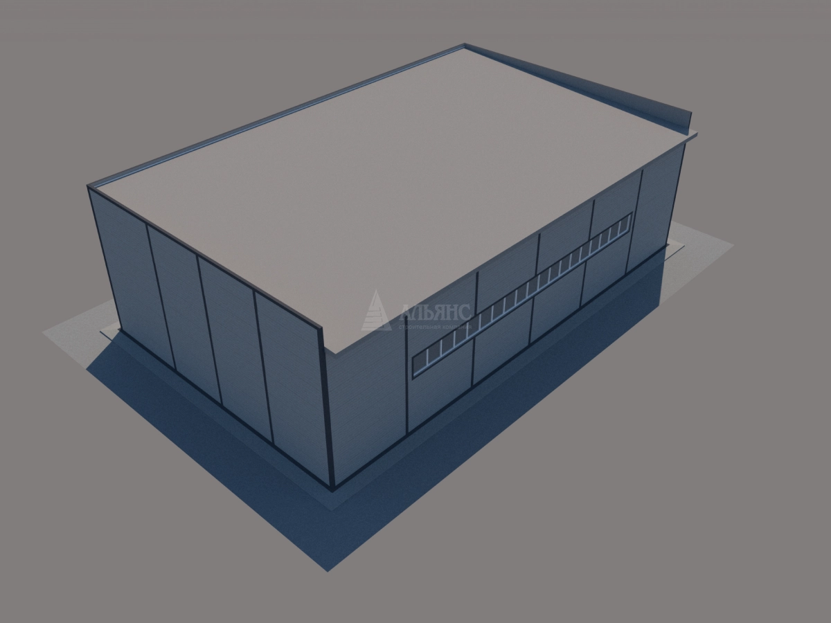 3D визуализация СТО из сэндвич-панелей - фото 15